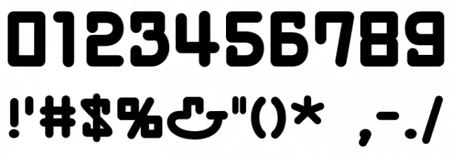 Houki Regular Font OTHER CHARS