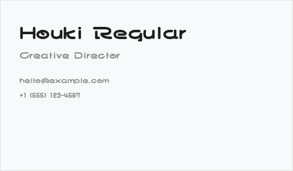 Houki Regular Business Card