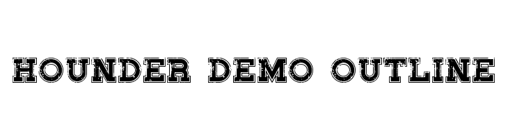 Hounder Demo Outline  font caratteri gratis