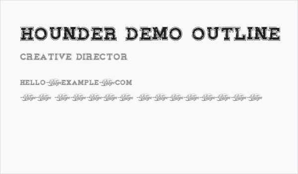 Hounder Demo Outline Business Card
