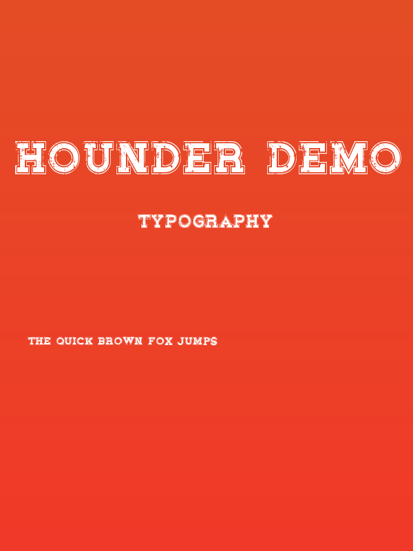 Hounder Demo Outline Poster