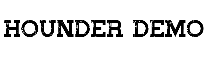Hounder Demo  Fuentes Gratis Descargar