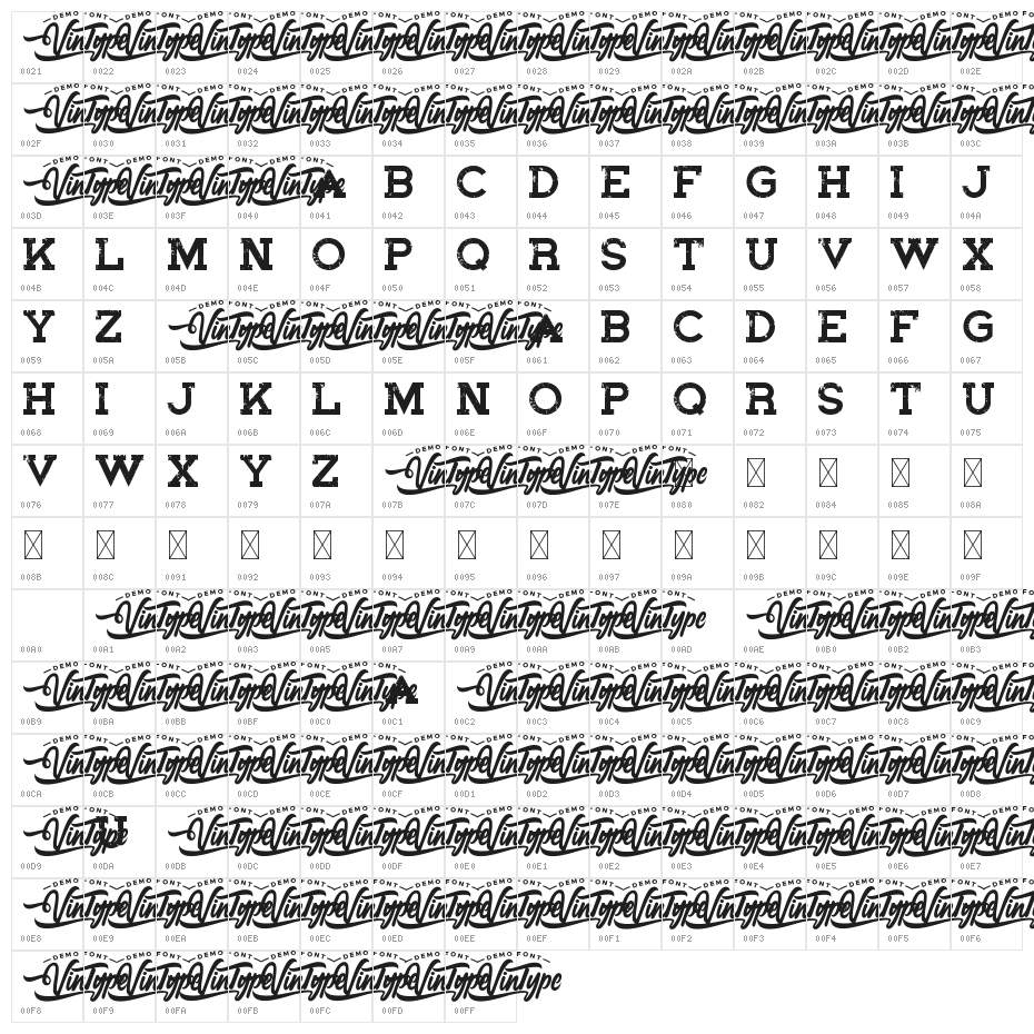 Hounder Demo Character Map