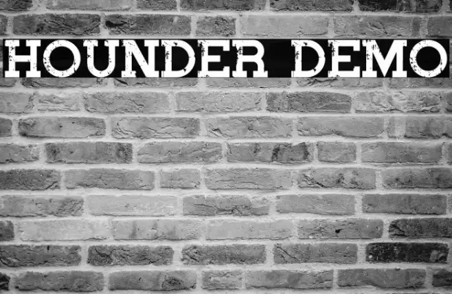 Hounder Demo Font examples