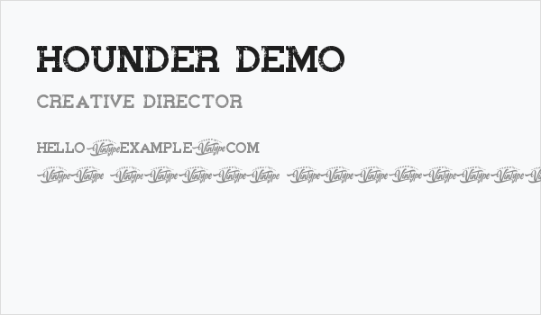 Hounder Demo Business Card