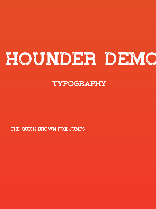 Hounder Demo Poster