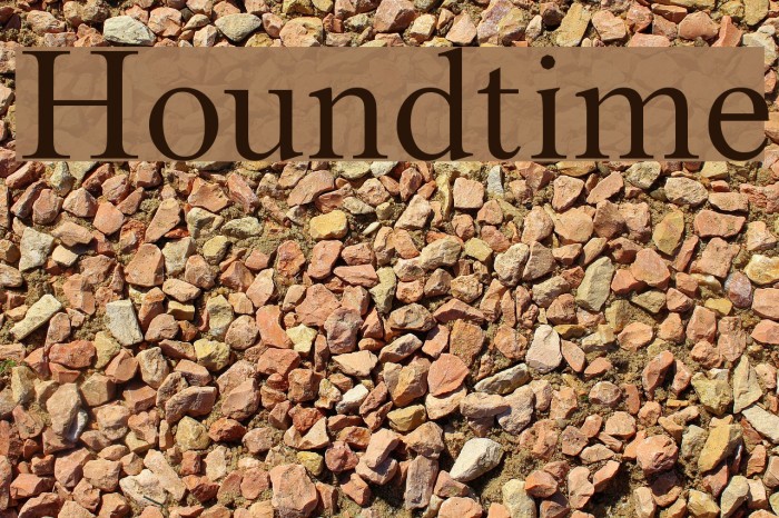 Houndtime Font examples