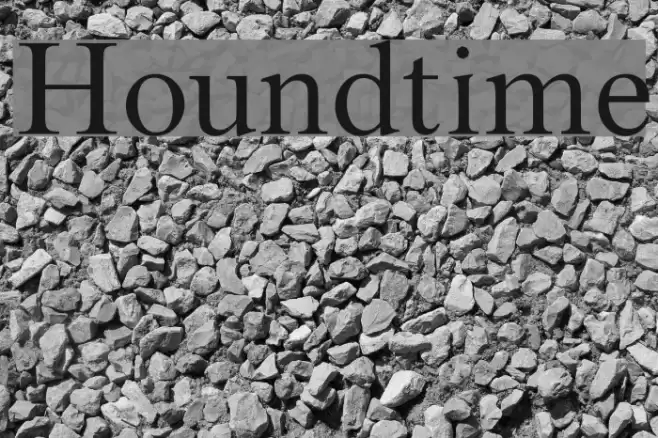 Houndtime Font examples