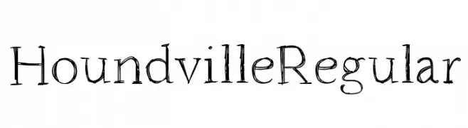 HoundvilleRegular  免费字体下载