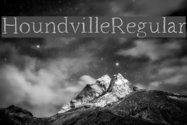 HoundvilleRegular Font examples