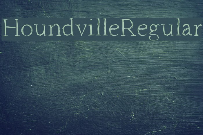 HoundvilleRegular Font examples