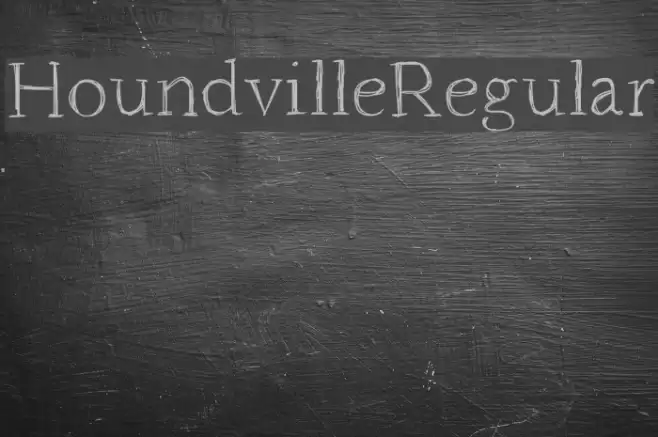 HoundvilleRegular Font examples