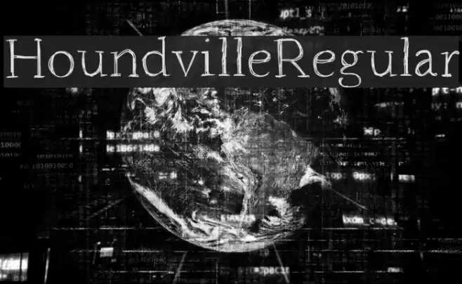 HoundvilleRegular Font examples
