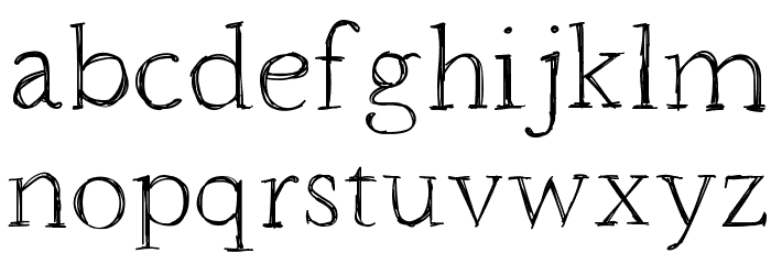 HoundvilleRegular Font LOWERCASE