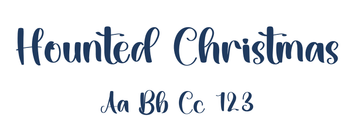 Hounted Christmas Font Preview