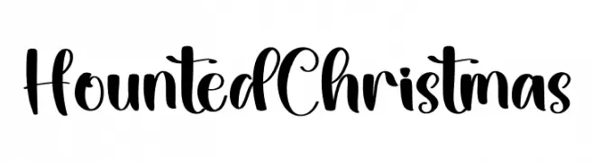 Hounted Christmas フリーフォントのダウンロード