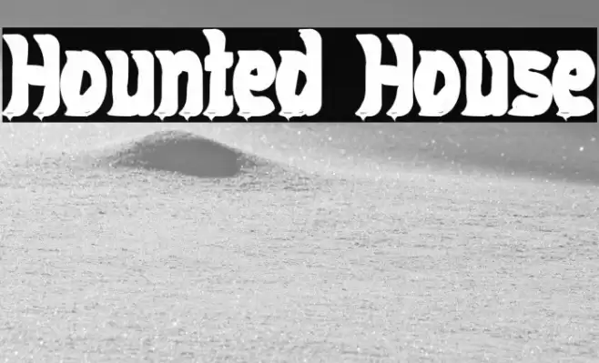 Hounted House Schriftart examples