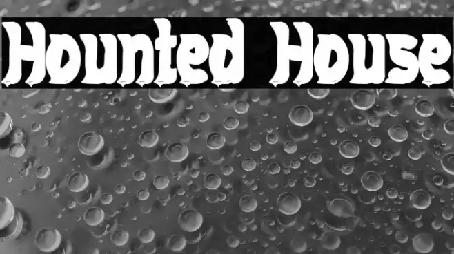 Hounted House Schriftart examples