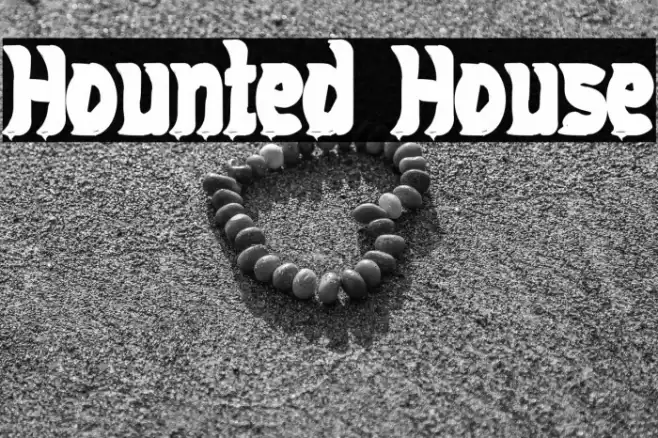 Hounted House Schriftart examples