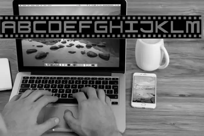 HourPhoto Font examples