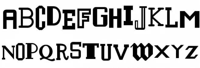 Houraisan Francisco Шрифта ВЕРХНИЙ