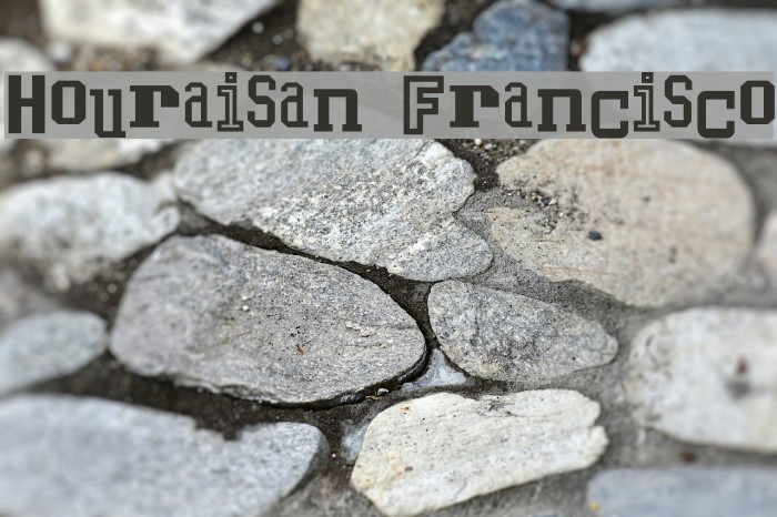 Houraisan Francisco Font examples
