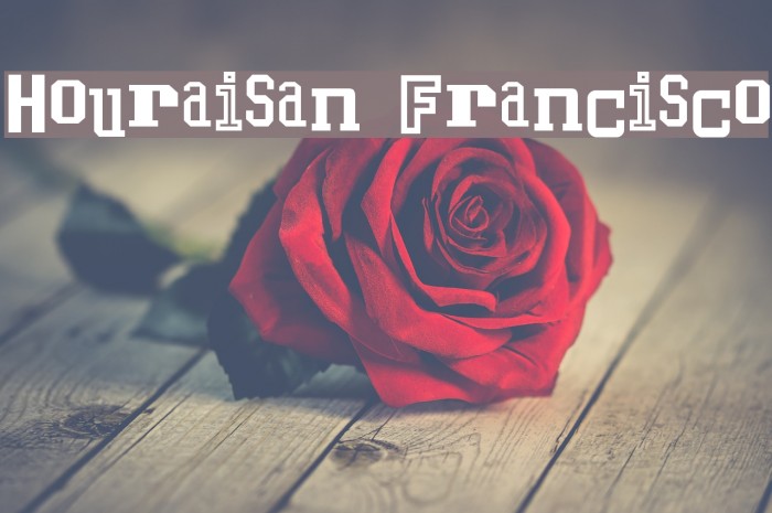 Houraisan Francisco Font examples