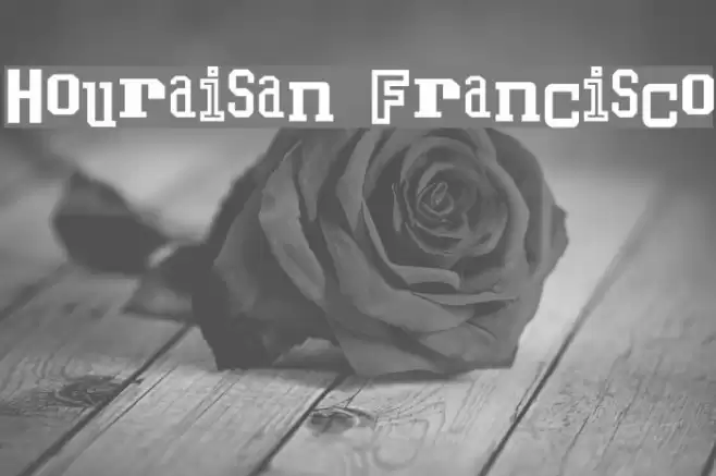 Houraisan Francisco Шрифта examples