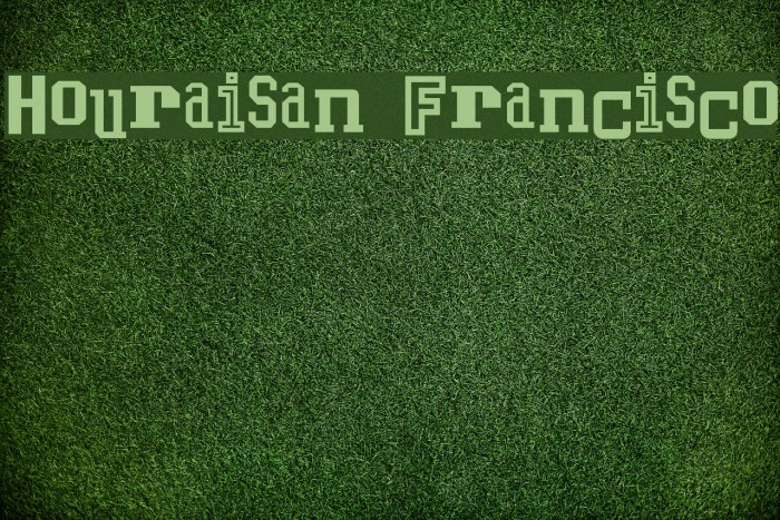 Houraisan Francisco Font examples