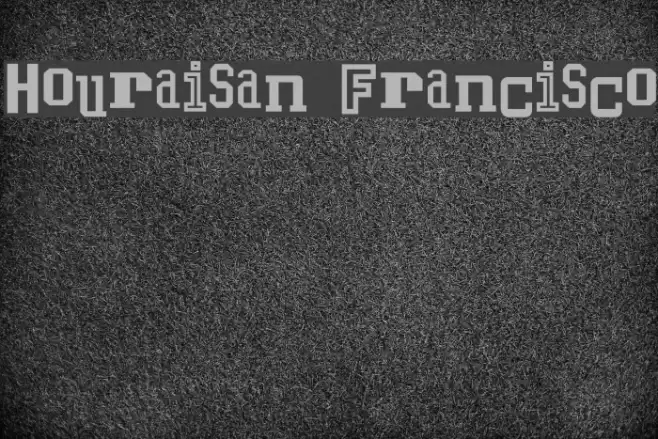 Houraisan Francisco Шрифта examples