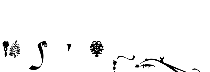 Hourglass Font OTHER CHARS