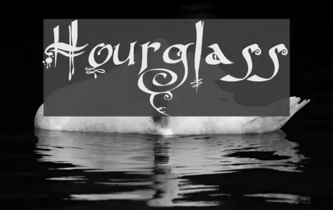 Hourglass Font examples