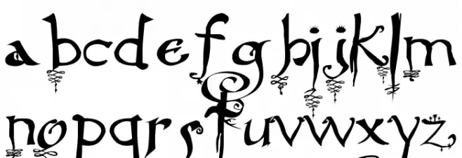Hourglass 字体 小写