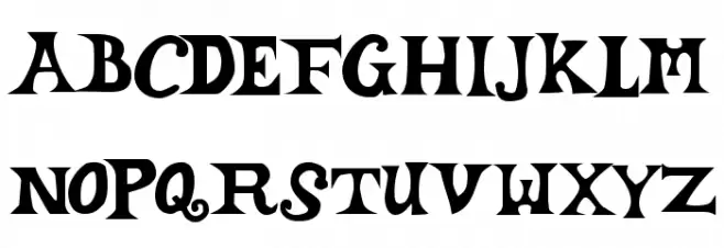 Hourly, Daily フォント 大文字