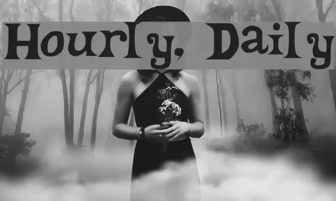 Hourly, Daily Font examples