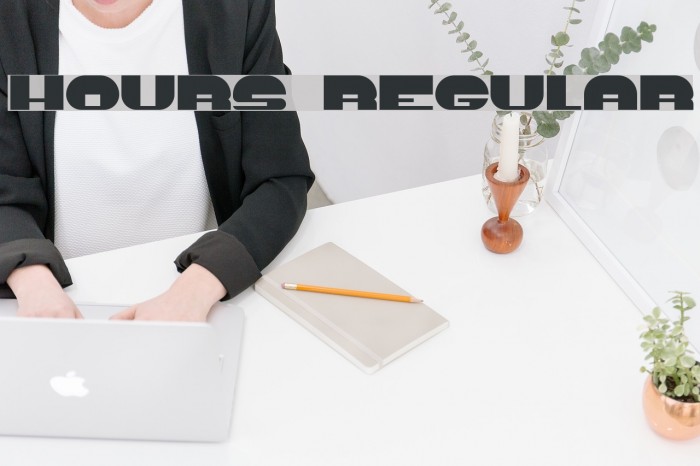Hours Regular Font examples