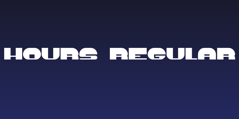 Hours Regular Social Header