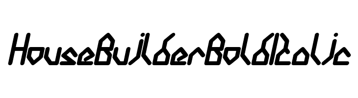 House Builder Bold Italic  Fuentes Gratis Descargar