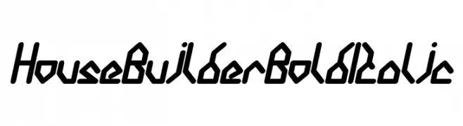 House Builder Bold Italic  Fuentes Gratis Descargar