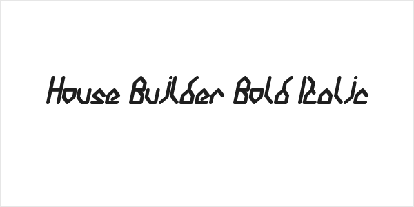 House Builder Bold Italic Logo