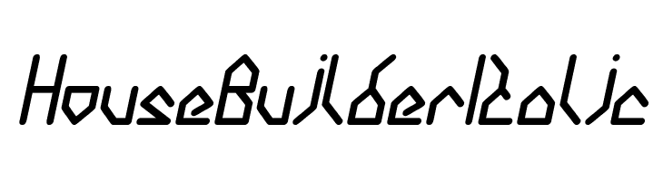 House Builder Italic  font caratteri gratis