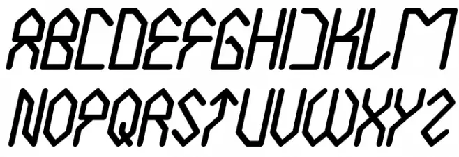 House Builder Italic Шрифта ВЕРХНИЙ