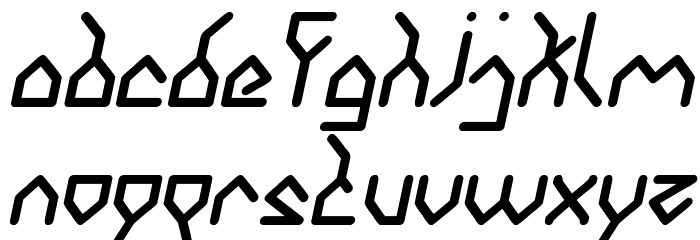 House Builder Italic Font LOWERCASE