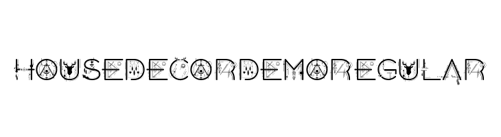 House Decor Demo Regular  Free Fonts Download