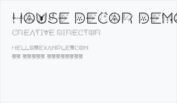 House Decor Demo Regular Business Card