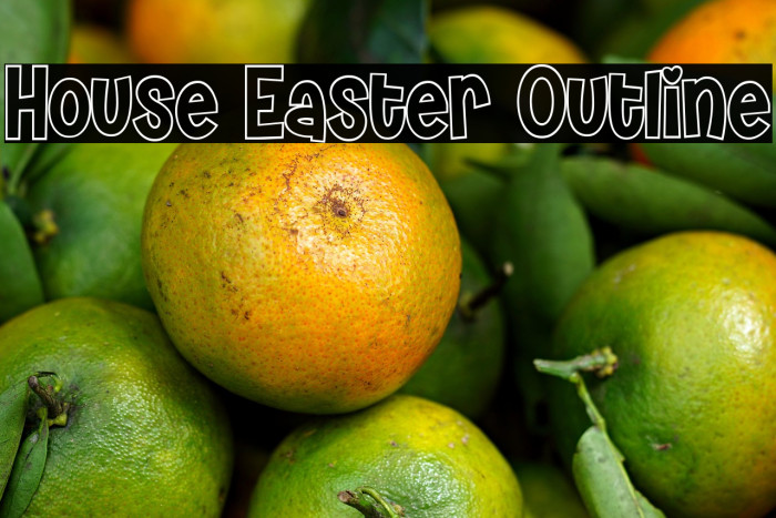 House Easter Outline Example 3