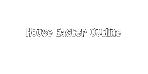 House Easter Outline Logo
