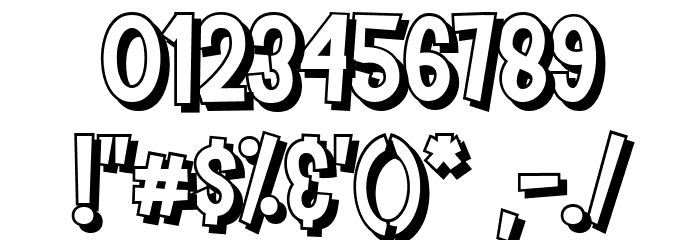 House Easter Shadow Font OTHER CHARS