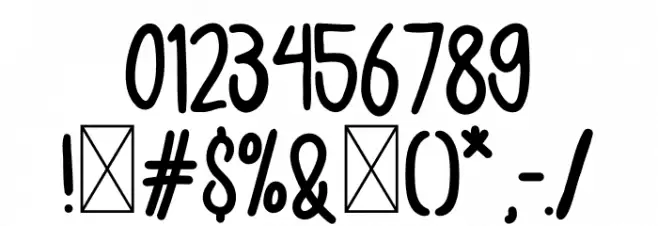 House Home Font OTHER CHARS