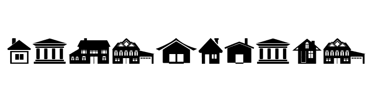 House Icons  font caratteri gratis